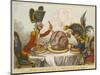 Pitt and Napoleon-James Gillray-Mounted Giclee Print