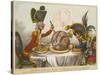 Pitt and Napoleon-James Gillray-Stretched Canvas