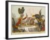 Pitt and Napoleon-James Gillray-Framed Giclee Print