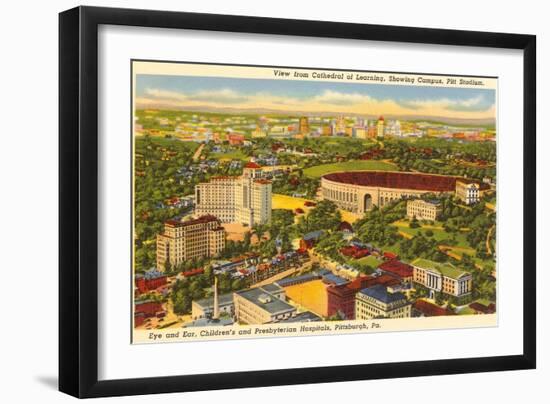 Pitt Stadium, Hospitals, Pittsburgh, Pennsylvania-null-Framed Art Print