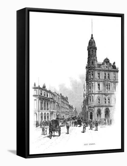 Pitt Street, Sydney, New South Wales, Australia, 1886-WC Fitler-Framed Stretched Canvas