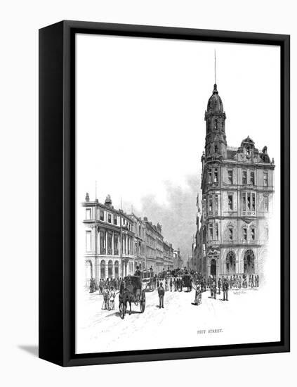 Pitt Street, Sydney, New South Wales, Australia, 1886-WC Fitler-Framed Stretched Canvas