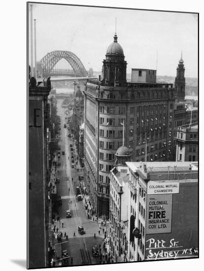 Pitt Street, Sydney, New South Wales, Australia, 1945-null-Mounted Giclee Print