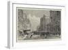 Pitt Street, Sydney, Partly Destroyed by the Recent Fire-Frank Watkins-Framed Giclee Print