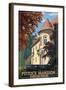 Pittock Mansion - Portland, Oregon, c.2008-Lantern Press-Framed Art Print