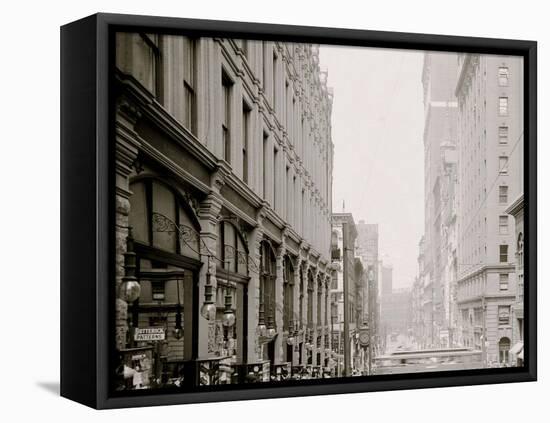 Pittsburg, Pa., Fifth Avenue, Looking North-null-Framed Stretched Canvas