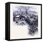 Pittsburg Seen from the Reservoir United States of America-null-Framed Stretched Canvas