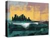 Pittsburgh Abstract Skyline I-Emma Moore-Stretched Canvas