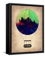 Pittsburgh Air Balloon-NaxArt-Framed Stretched Canvas