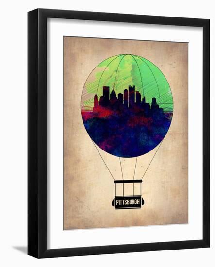 Pittsburgh Air Balloon-NaxArt-Framed Art Print