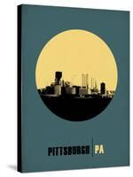 Pittsburgh Circle Poster 1-NaxArt-Stretched Canvas