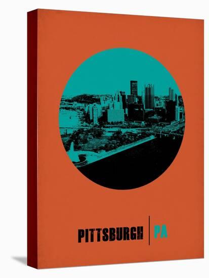 Pittsburgh Circle Poster 1-NaxArt-Stretched Canvas