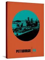 Pittsburgh Circle Poster 1-NaxArt-Stretched Canvas