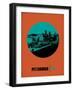 Pittsburgh Circle Poster 1-NaxArt-Framed Art Print