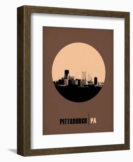 Pittsburgh Circle Poster 2-NaxArt-Framed Art Print