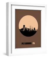 Pittsburgh Circle Poster 2-NaxArt-Framed Art Print