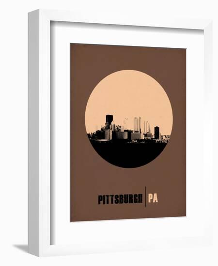 Pittsburgh Circle Poster 2-NaxArt-Framed Art Print