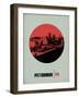 Pittsburgh Circle Poster 2-NaxArt-Framed Art Print