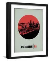 Pittsburgh Circle Poster 2-NaxArt-Framed Art Print