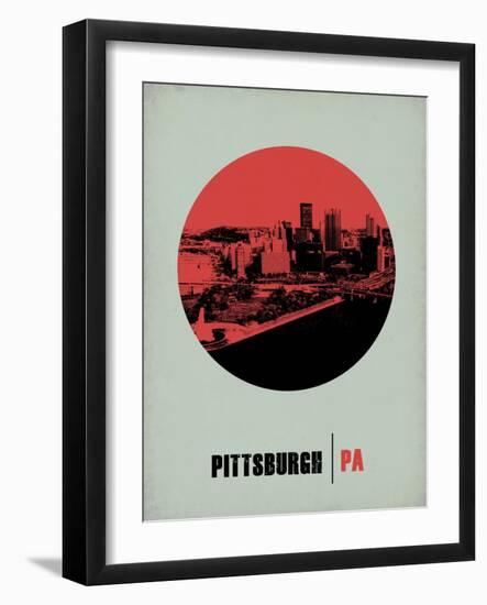 Pittsburgh Circle Poster 2-NaxArt-Framed Art Print