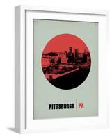 Pittsburgh Circle Poster 2-NaxArt-Framed Art Print