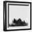 Pittsburgh City Skyline - Black-NaxArt-Framed Art Print