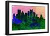 Pittsburgh City Skyline-NaxArt-Framed Art Print