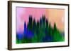 Pittsburgh Downtown Skyline-NaxArt-Framed Art Print