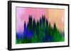 Pittsburgh Downtown Skyline-NaxArt-Framed Art Print