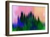 Pittsburgh Downtown Skyline-NaxArt-Framed Art Print