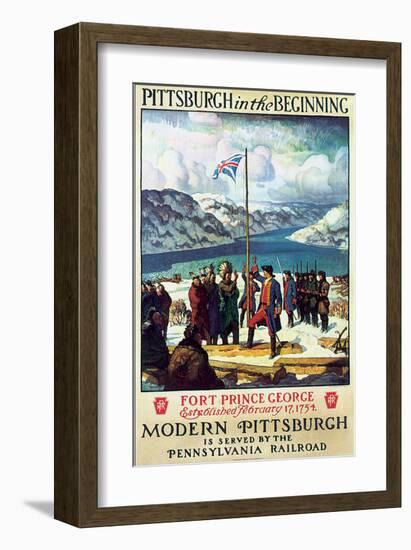 Pittsburgh in The Beginning-null-Framed Art Print