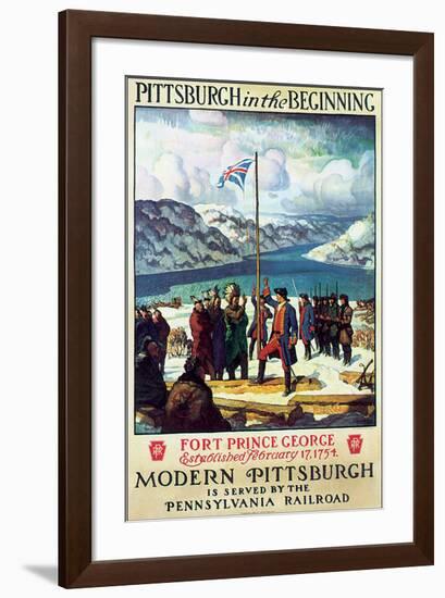 Pittsburgh in The Beginning-null-Framed Art Print