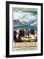 Pittsburgh in The Beginning-null-Framed Art Print