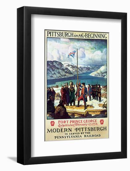 Pittsburgh in The Beginning-null-Framed Art Print