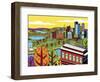 Pittsburgh Incline Autumn Pop-Ron Magnes-Framed Giclee Print