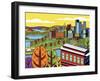 Pittsburgh Incline Autumn Pop-Ron Magnes-Framed Giclee Print