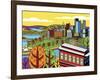 Pittsburgh Incline Autumn Pop-Ron Magnes-Framed Giclee Print