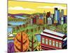 Pittsburgh Incline Autumn Pop-Ron Magnes-Mounted Giclee Print