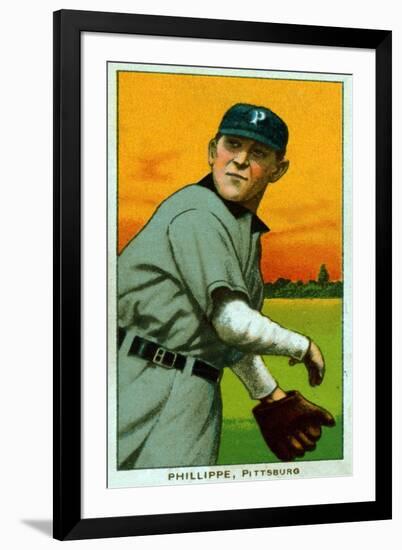 Pittsburgh, PA, Pittsburgh Pirates, Deacon Phillippe, Baseball Card-Lantern Press-Framed Art Print