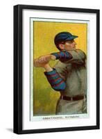 Pittsburgh, PA, Pittsburgh Pirates, Ed Abbaticchio, Baseball Card-Lantern Press-Framed Art Print