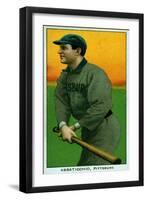 Pittsburgh, PA, Pittsburgh Pirates, Ed Abbaticchio, Baseball Card-Lantern Press-Framed Art Print