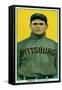 Pittsburgh, PA, Pittsburgh Pirates, George Gibson, Baseball Card-Lantern Press-Framed Stretched Canvas