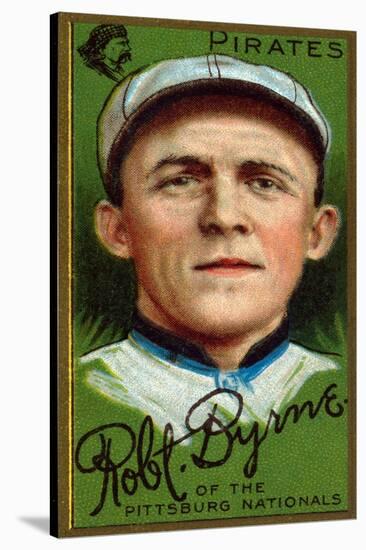 Pittsburgh, PA, Pittsburgh Pirates, Robert Byrne, Baseball Card-Lantern Press-Stretched Canvas