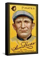 Pittsburgh, PA, Pittsburgh Pirates, Sam Leever, Baseball Card-Lantern Press-Framed Stretched Canvas