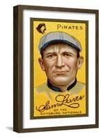 Pittsburgh, PA, Pittsburgh Pirates, Sam Leever, Baseball Card-Lantern Press-Framed Art Print