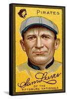 Pittsburgh, PA, Pittsburgh Pirates, Sam Leever, Baseball Card-Lantern Press-Framed Stretched Canvas