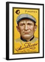 Pittsburgh, PA, Pittsburgh Pirates, Sam Leever, Baseball Card-Lantern Press-Framed Art Print