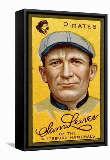 Pittsburgh, PA, Pittsburgh Pirates, Sam Leever, Baseball Card-Lantern Press-Framed Stretched Canvas