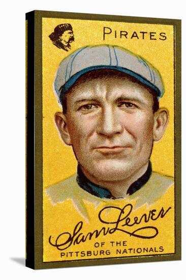 Pittsburgh, PA, Pittsburgh Pirates, Sam Leever, Baseball Card-Lantern Press-Stretched Canvas