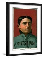 Pittsburgh, PA, Pittsburgh Pirates, Vic Willis, Baseball Card-Lantern Press-Framed Art Print